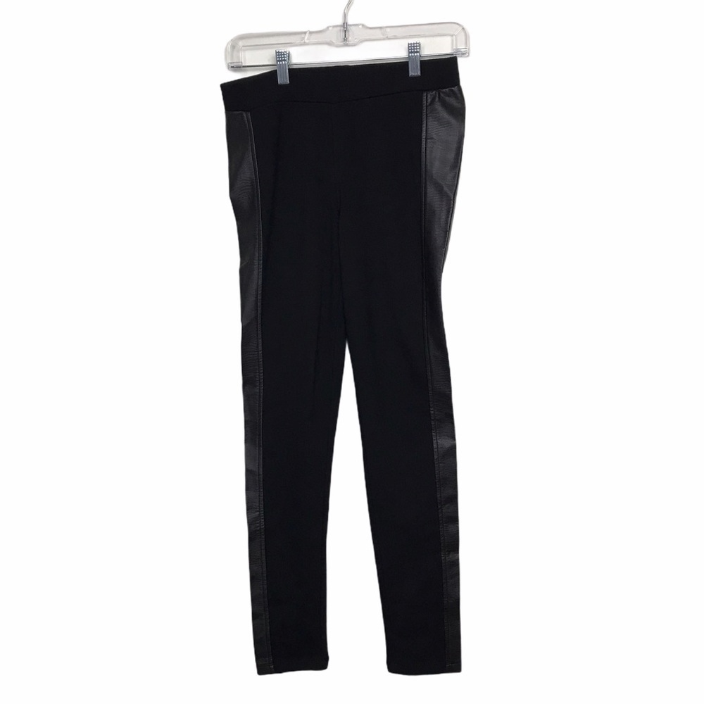 Tinseltown Faux Leather Side Stripe Skinny Pants
